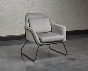 Watts Armchair - Black - Antonio Charcoal