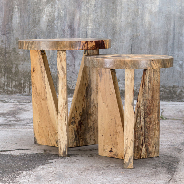 Nadette Natural Nesting Tables, S/2