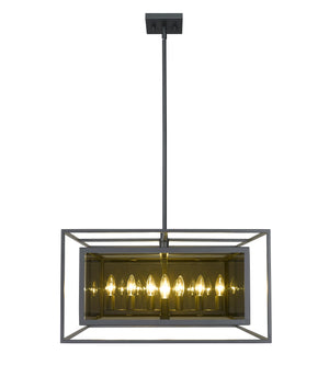 Infinity 12 Light Pendant in Misty Charcoal Finish
