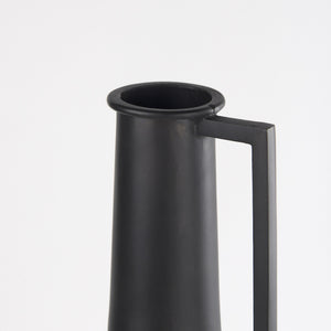 Aubrey Large 24.0H Black Iron Flower Vase