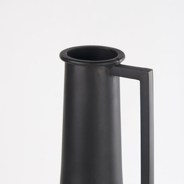 Aubrey Large 24.0H Black Iron Flower Vase