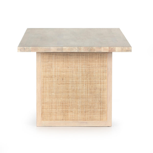 Clarita Dining Table In White Wash Mango