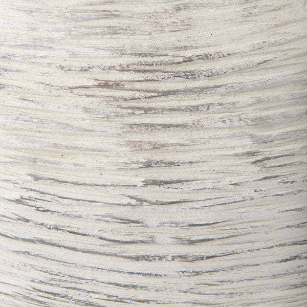 Misha 25.2L x 25.2W x 22.4H Cream Ceramic Floor Vase