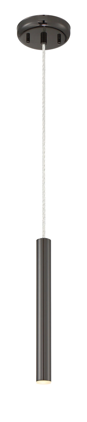 Forest 1 Light Mini Pendant in Pearl Black Finish