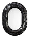 Enigma Iron Oval Wall Mirror