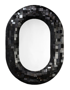Enigma Iron Oval Wall Mirror 