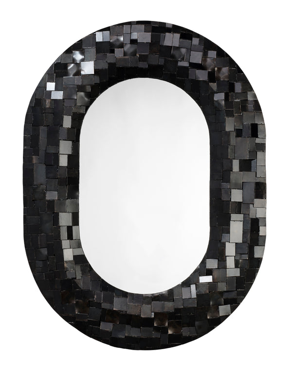 Enigma Iron Oval Wall Mirror 