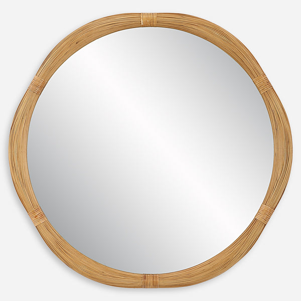 Salina Round Bamboo Mirror