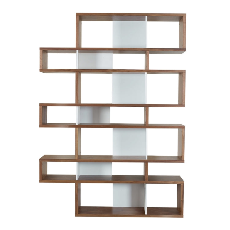 London Composition Large Bookshelf - Wood/White