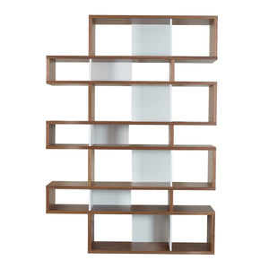 London Composition Large Bookshelf - Wood/White