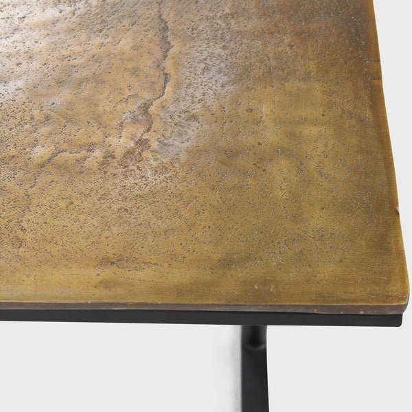 Wagner Cast Aluminum Rectangle Coffee Table - Dark Antique