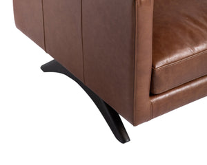 ROGERS SOFA - SHALIMAR TOBACCO LEATHER