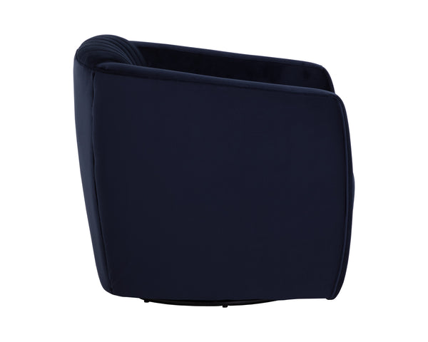 GARRISON SWIVEL LOUNGE CHAIR - ABBINGTON NAVY