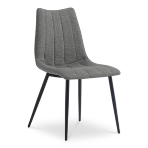 Moe's Alibi Dining Chair Set of 2 in Dark Grey