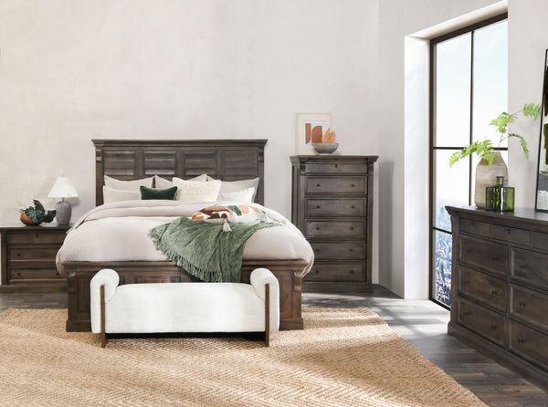 Adelaide Solid Wood Bed in Cocoa Brown - Cal King