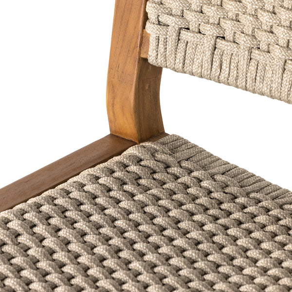 Delano Outdoor Bar Stool In Natural Teak