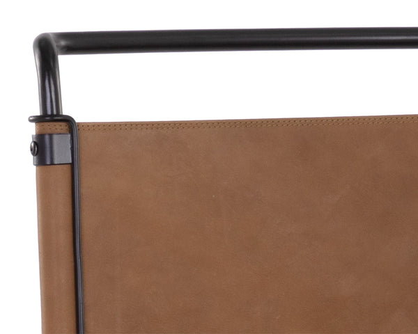 CORRIGAN BARSTOOL - COGNAC LEATHER