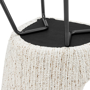 Katrisa KD Boucle Dining Side Chair, Zenith White