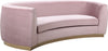 Crystal Sofa In Pink Velvet