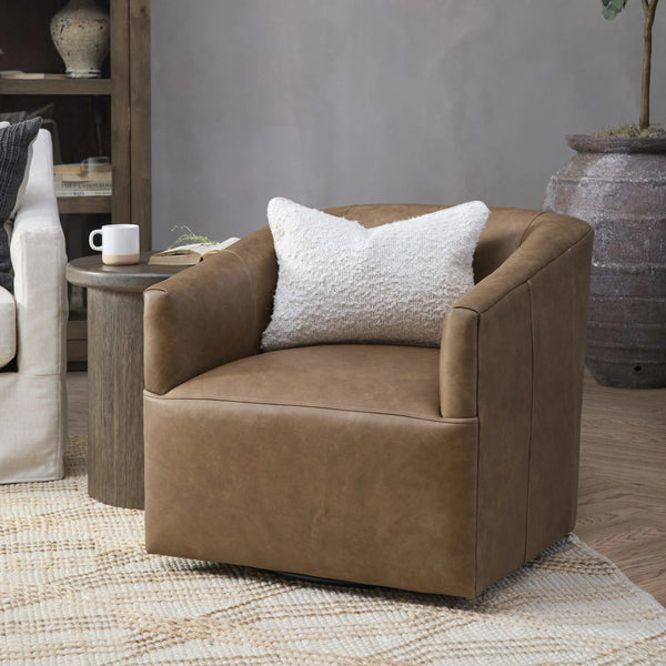 Vernon Swivel Chair in El Paso-Sand