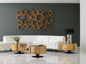 Clover Coffee Table, Chamcha Wood