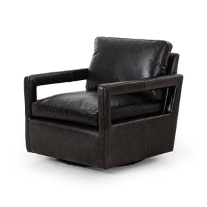Olson Swivel Chair In Sonoma Black