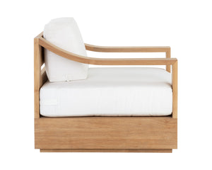 TAHITI SWIVEL LOUNGE CHAIR - STINSON WHITE