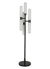 Dominique Floor Lamp, Black Metal