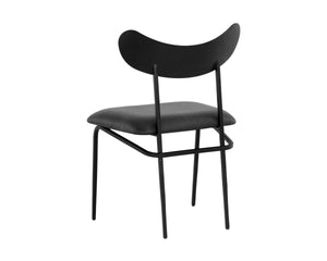 GIBBONS DINING CHAIR - BLACK - BRAVO PORTABELLA