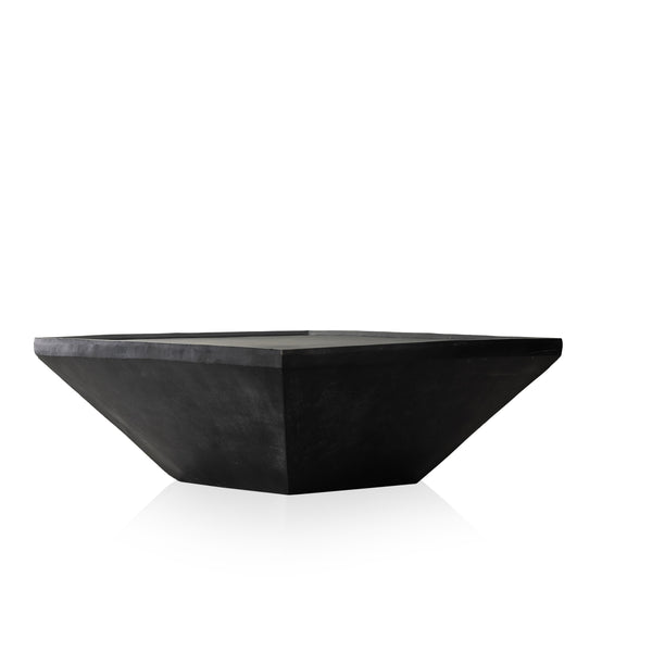Drake Outdoor Coffee Table In Aged Grey