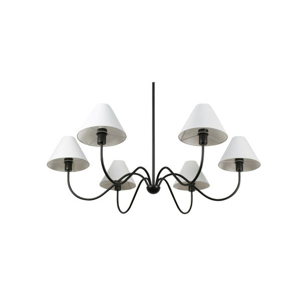 Moe's Whitney Chandelier in Blackened Bronze