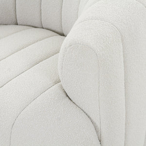 Elliana Swivel Chair In Fiqa Boucle Natural