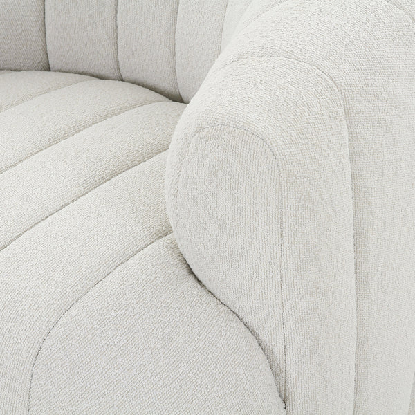 Elliana Swivel Chair In Fiqa Boucle Natural