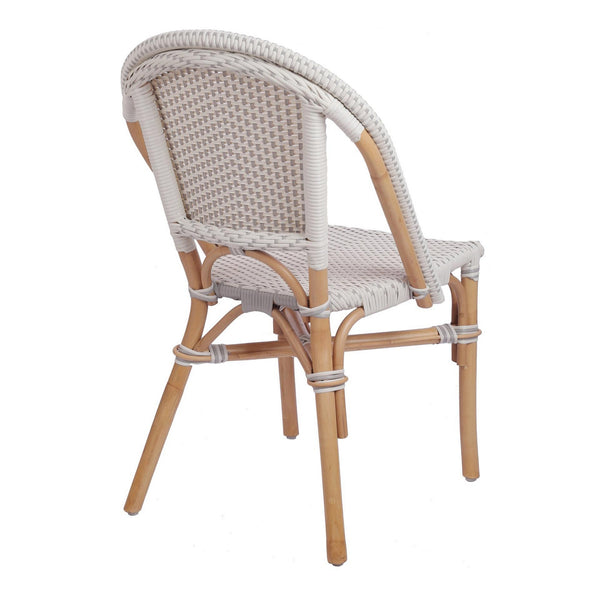 Avignon Paris Bistro Chair In White/ Gray