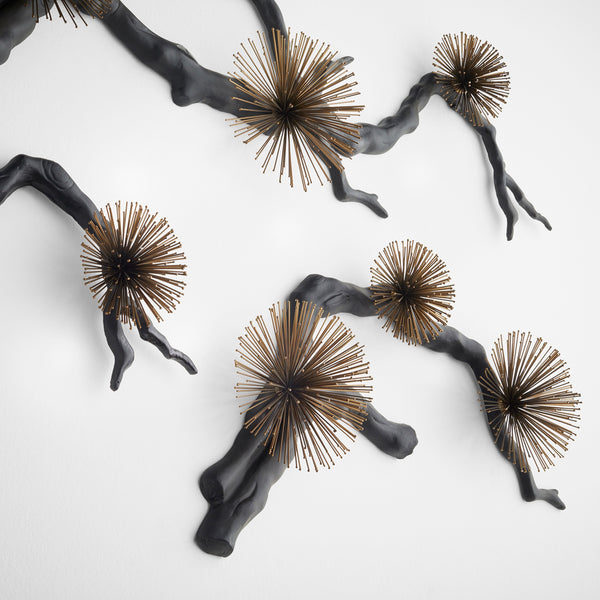 Ichiyo Wall Decor | Black | Gold Accents - Small