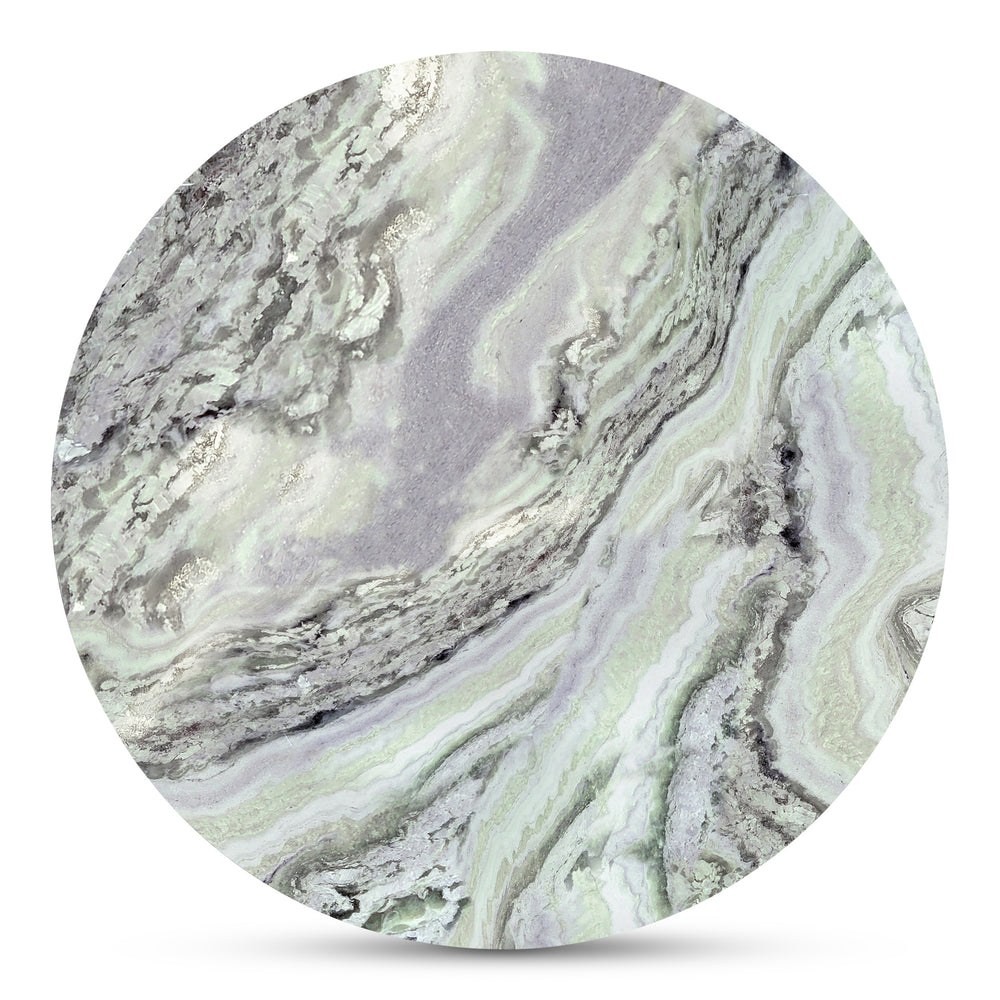 Celia Round Dining Table in Green Onyx Marble