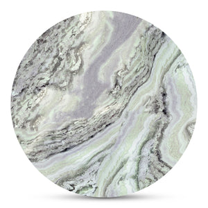 Celia Round Dining Table in Green Onyx Marble