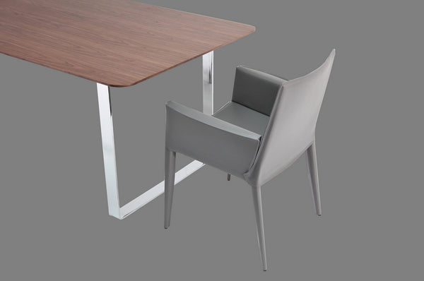 Tiffany armchair grey bonded leather