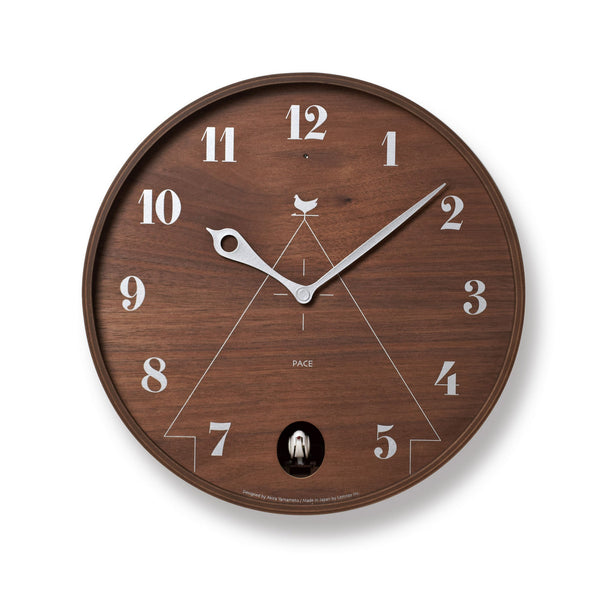 Pace Wall Clock Brown