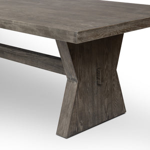 Tia Dining Table - Black Burnt Oak