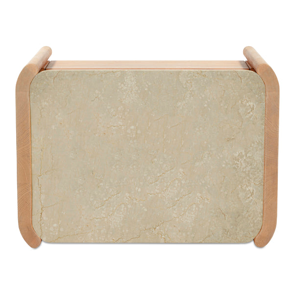 Moe's Lane Nightstand with Marble Top