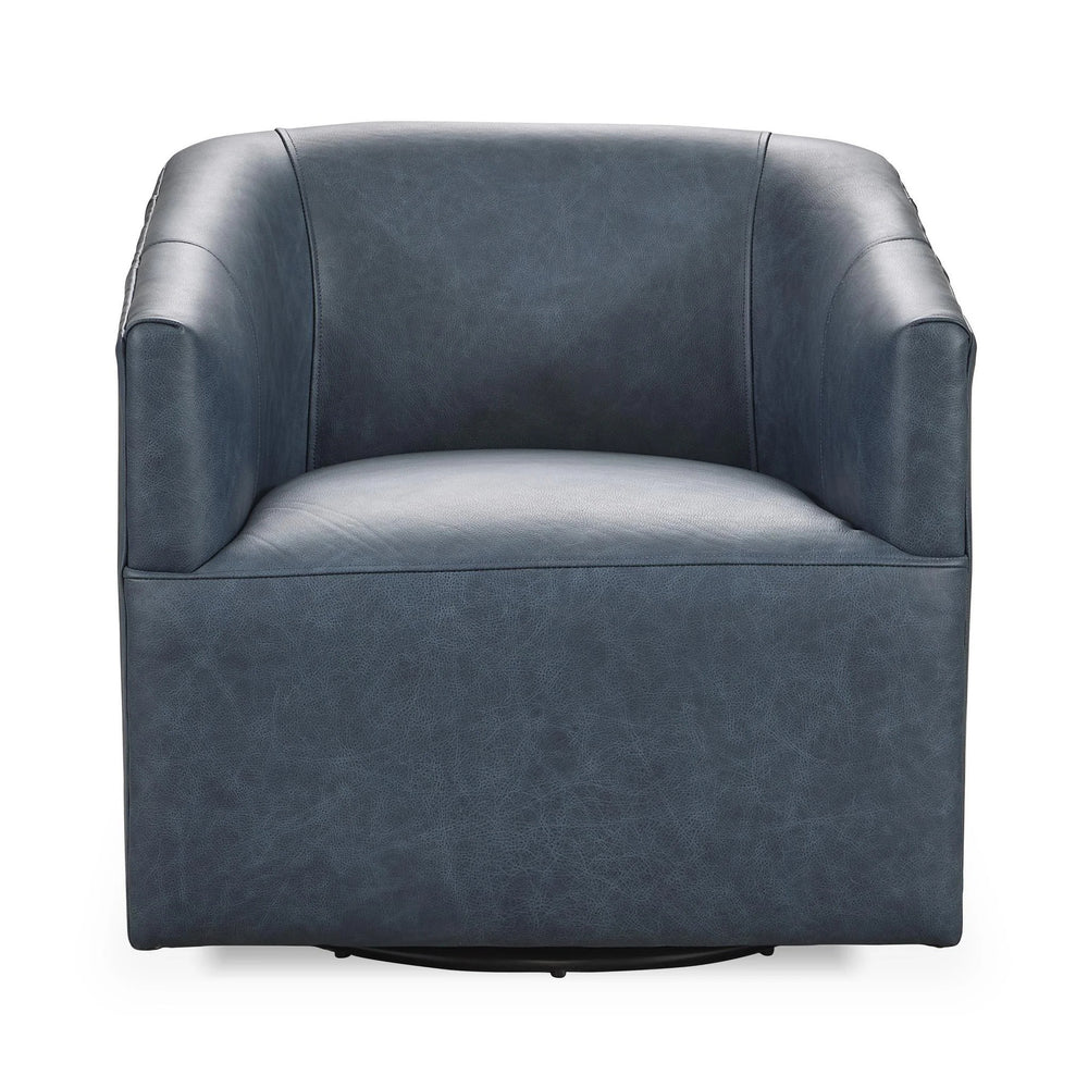Vernon Swivel Chair in El Paso-Navy with 360° Swivel