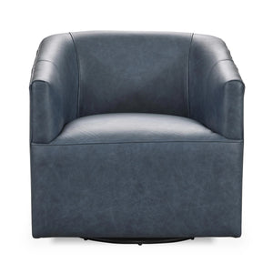 Vernon Swivel Chair in El Paso-Navy with 360° Swivel