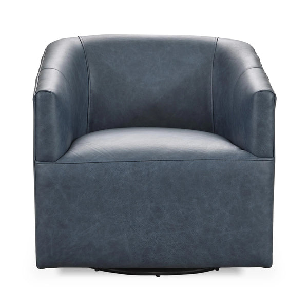 Vernon Swivel Chair in El Paso-Navy with 360° Swivel