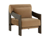 REIZO LOUNGE CHAIR - DISTRESSED BROWN - KONA CAMEL