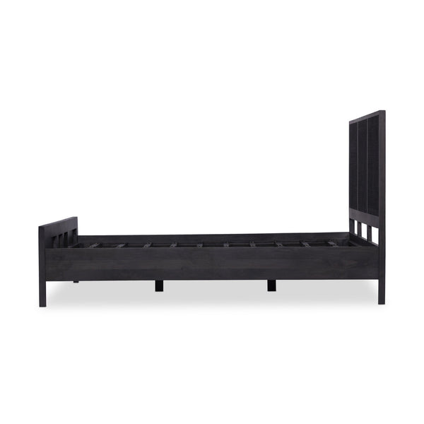Sydney Queen Bed - Black Wash