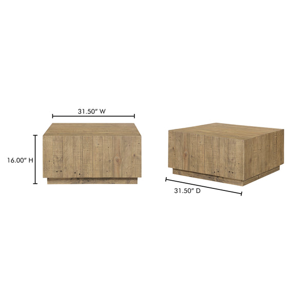 Jasper Coffee Table in Natural Reclaimed Pine