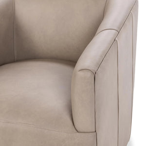 Vernon Swivel Chair in Lush-Cashmere Fabric