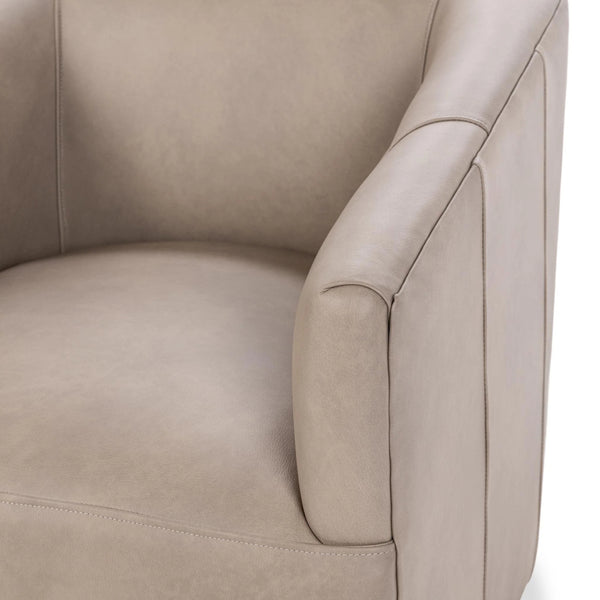 Vernon Swivel Chair in Lush-Cashmere Fabric