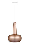 Clava Hardwired Pendant in Copper with White Cord